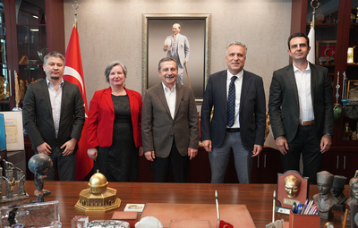 OEDAŞ VE TÜRK TELEKOM'DAN BAŞKAN ATAÇ'A ZİYARET